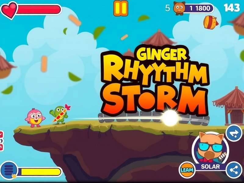 Ginger Rhythm Storm Gameplay Screenshot
